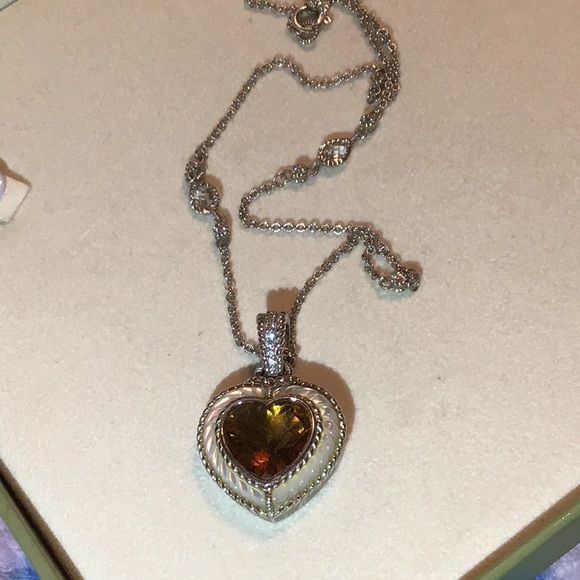 JUDITH RIPKA CITRINE & MOP X~LG ENHANCER/PENDANT - Picture 8 of 11